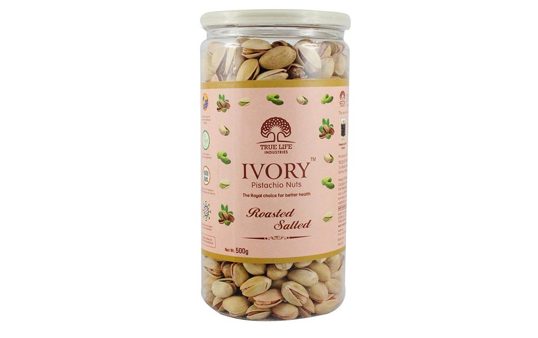 Ivory Pistachio Nuts Roasted Salted   Container  500 grams